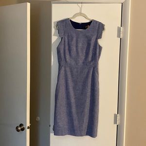 J Crew Linen Blend Sheath Dress